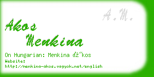 akos menkina business card